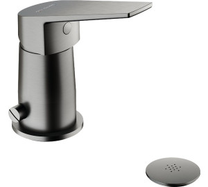 MONOMANDO DE BIDE CON TRANSMISIÓN BRUSHED METAL KLOE